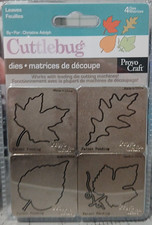 Cuttlebug Die 4 Leaves Provo Craft 2006 Maple Oak  Other Leaves