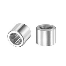 Tondo Saldare Dadi,M8x12mmx10mm - 201 Acciaio Acciaio Inserto Saldabile 10pz