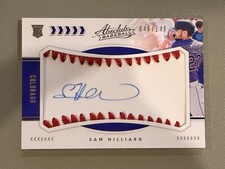 2020 Absolute Baseball Material Signatures /149 Sam Hilliard #129 Rookie Auto RC