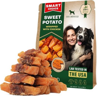 Beloved Pets Dog Treats Sweet Potato Wrapped with Chicken 10.6 Oz & Pet Natural