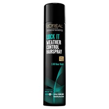 L  Or al Paris Lock It Weather Control Hairspray Strong Hold 8.25oz Anti-Frizz