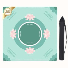 Portable Mahjong Mat with Playing Instructions for Learning, Anti Slip Mahjon...