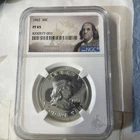 1962 NGC PF65 Proof Franklin Half Dollar 50c 90% Silver