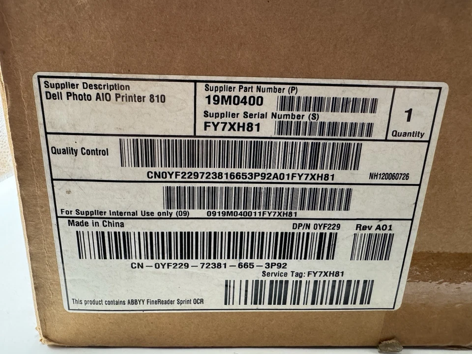 Dell 810 All In One Inkjet Printer MultiFunction Photo USB 0YF229 Open Box - Image 4 of 4