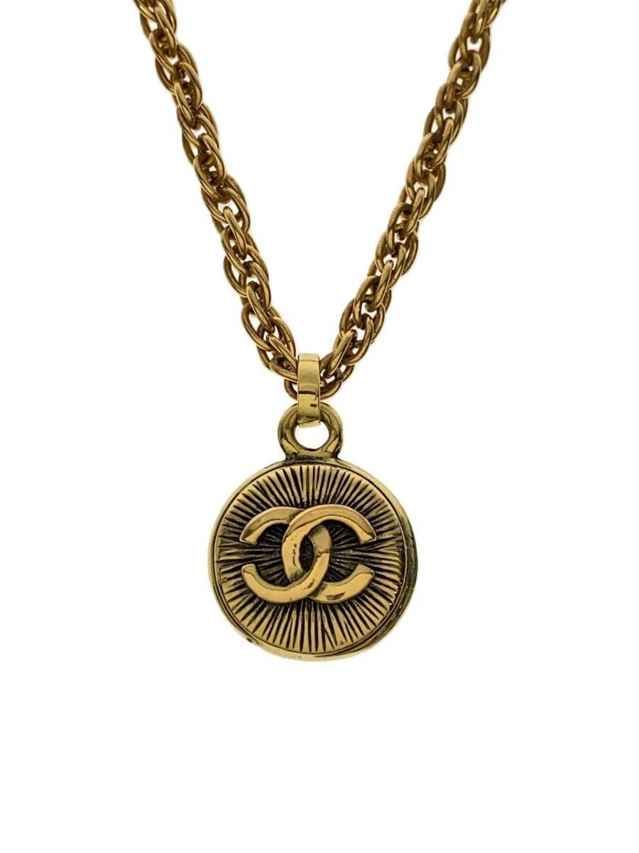CHANEL Coco mark necklace with GLD top Ladies A0495673