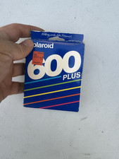 Vintage Polaroid 600 Plus Instant Color Film 10 Stripe Box Exp 11/93 NIB z22