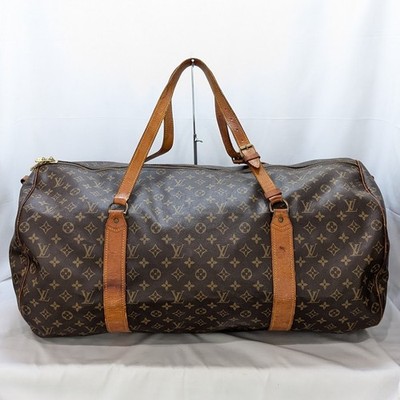 Louis Vuitton ボストンバッグ ダークブラウン LOUIS VUITTON Monogram Sac Polochon 65 Boston Bag Brown M41222