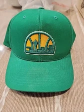 Seattle Supersonics Snapback Hat Mitchell Ness Hardwood Classics 