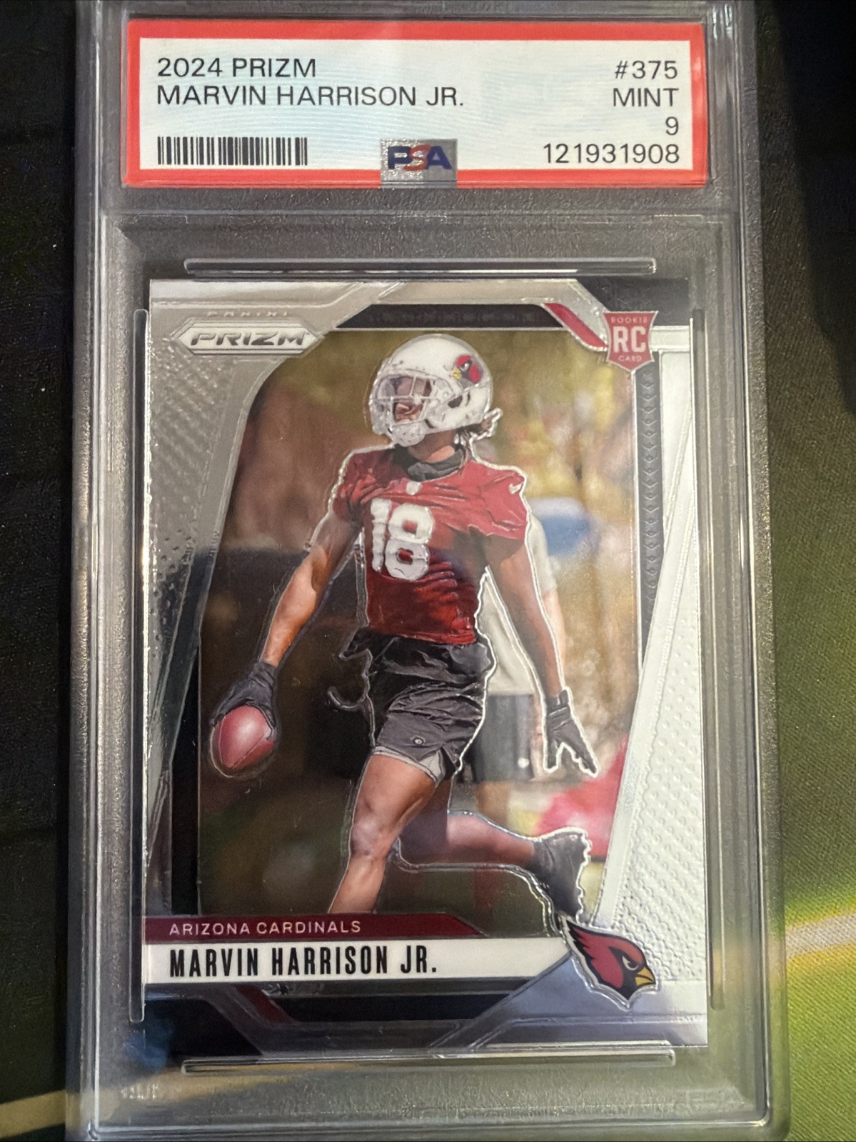2024 Prizm Marvin Harrison Jr RC #375 PSA 9 Mint