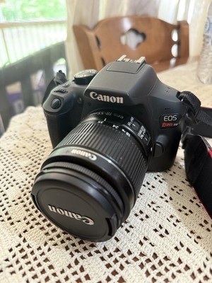 Canon EOS Rebel T6 18MP DSLR Camera w/ 18-55mm Lens, AF, Flash, Black