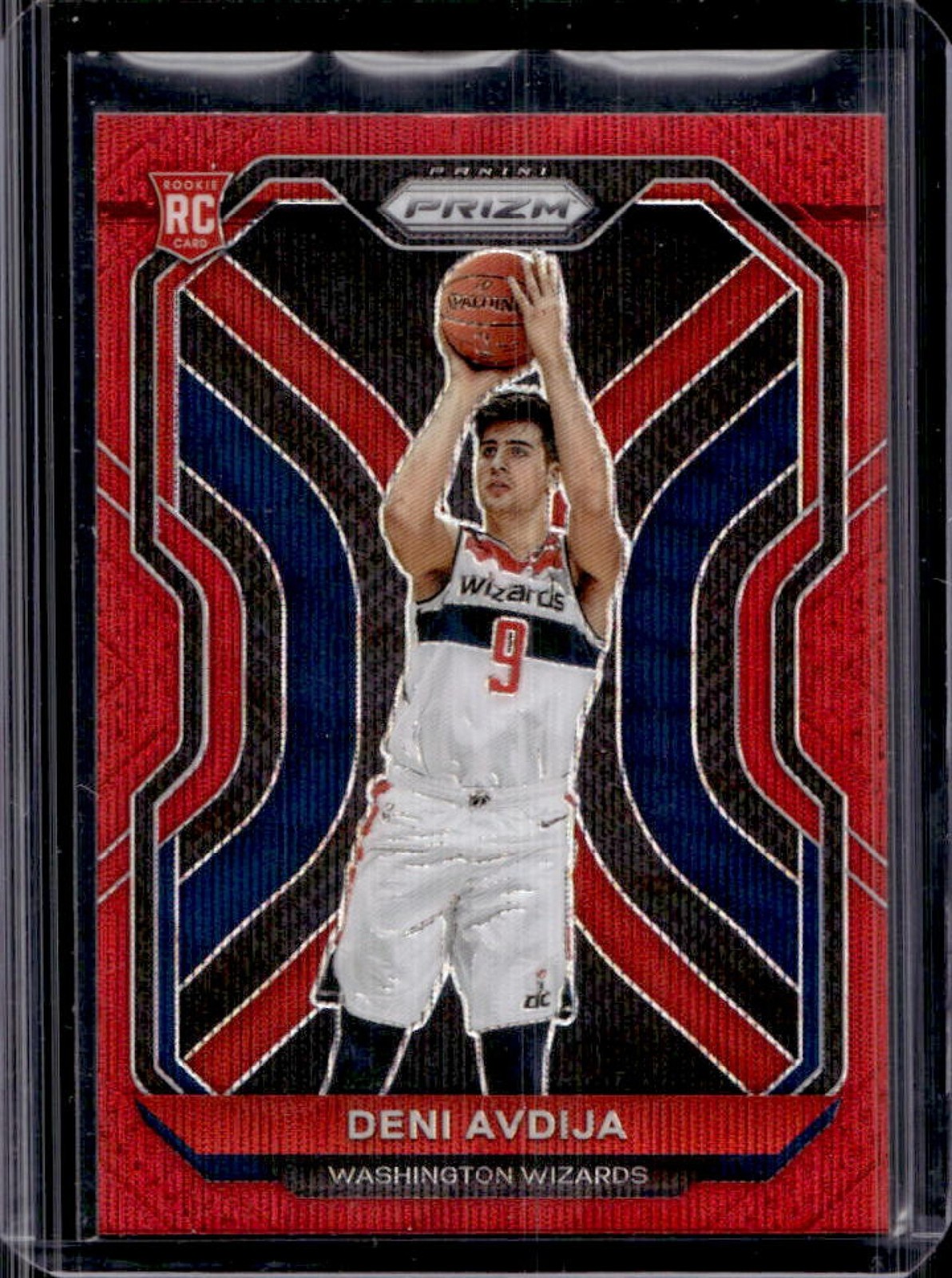 2020-21 Prizm Deni Avdija RC Ruby Wave Prizm Rookie #290 Wizards