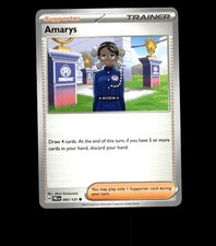 Amarys – 093/131 – Prismatic Evolutions – Reverse Holo Near Mint Pokemon TCG