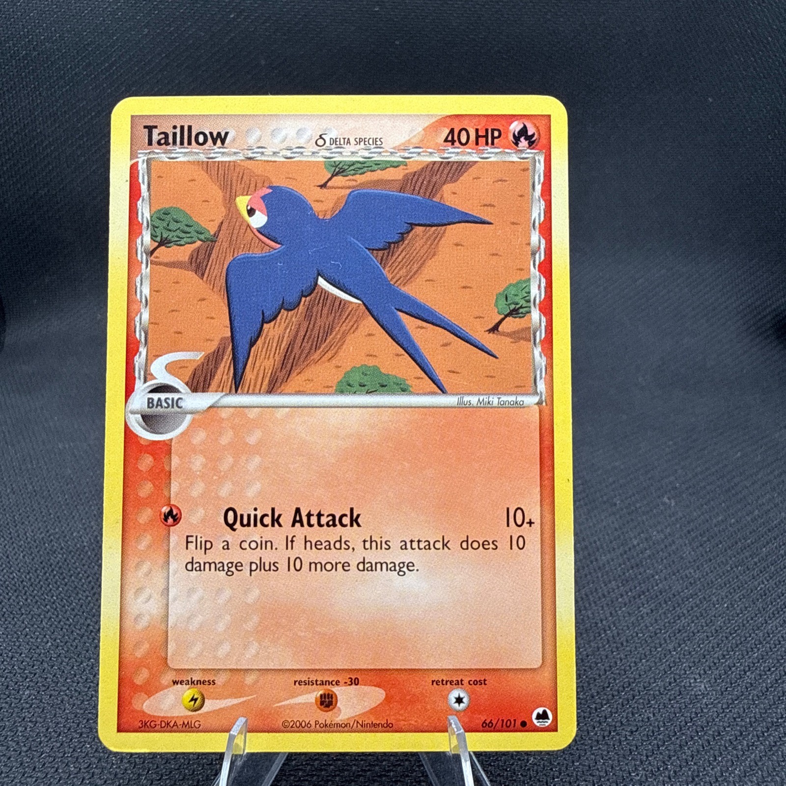 Taillow 66/101 Common Dragon Frontiers Pokemon Moderately Played