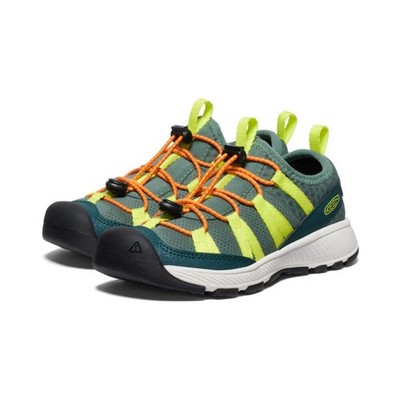 KEEN Kids Motozoa All-Terrain Sneaker - Sea Moss/Scarlet Ibis