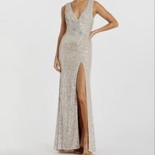 Mac Duggal  Wrap Waist Sequin Evening Gown NWT Size 22