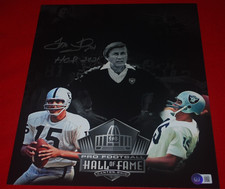 TOM FLORES Oakland Raiders Signed 11x14 Beckett Witnessed COA W432869