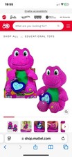 Fisher-Price Barney's World Sensory Plush Toy With Fidget Activity 