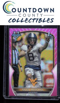 Nicco Marchiol 2022 Bowman University Chrome #77 1st Bowman Pink Refractor