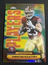 Christian McCaffrey 2025 Topps Chrome Power Players Refractor Card