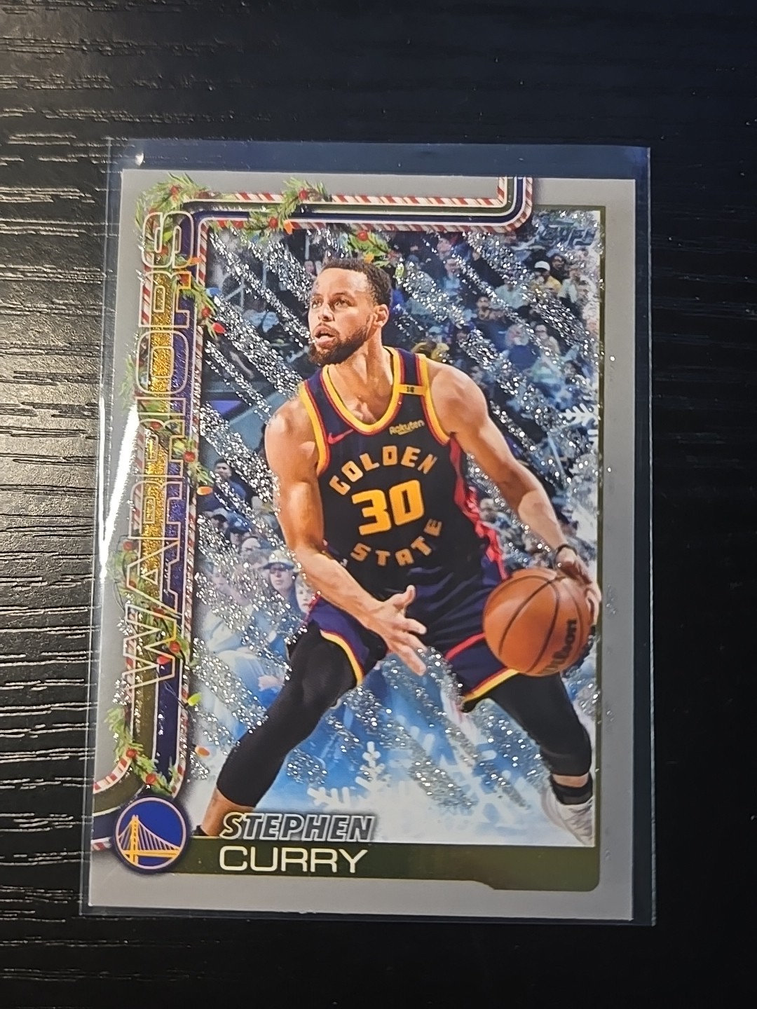 STEPHEN CURRY 2025-26 Topps Holiday Silver Glitter #H106