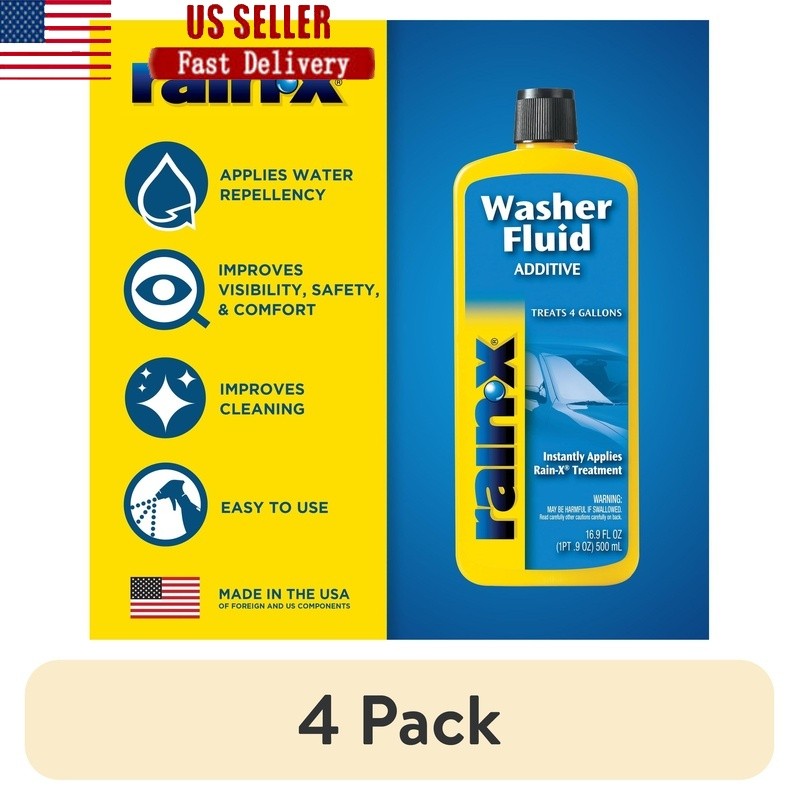 Windshield Washer Fluid Additive Rain Repellent Visibility Cleaner 16.9oz New
