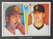 1990 Panini Album Stickers AS Tony Gwynn Will Clark #207 - 10+ Items Ship FREE!