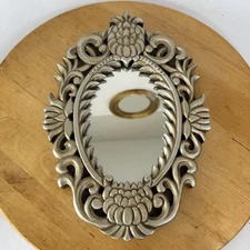Baroque Ornate Mirror /Filigree Regency Mirror/ Victorian French Boudoir Mirror