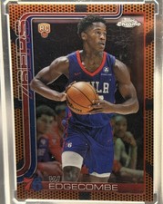 Topps 2025-26 Chrome Rookie VJ Edgecombe Philadelphia 76ers Basketball #253