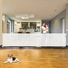 KISKIZ MOM'S CHOICE AWARDS WINNER 110 INCH EXTRA WIDE BABY GATE - WHITE