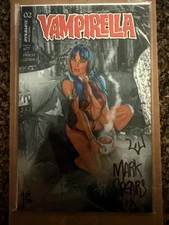 VAMPIRELLA #2 Dallas Fan Expo Metal Only 10 Made! Auto 1st Sig By Mark Spears!