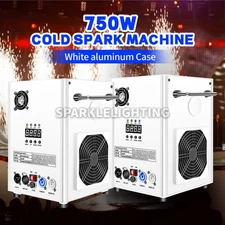 PAIDUN 2PCS 750W Cold Spark Firework Effect Machine Sparkler Wedding Music Club