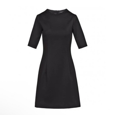 Vivetta Half Sleeve Mini Dress Womens IT 40 US 4 Small Black Minimalist Chic