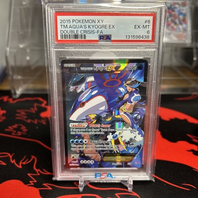 #ad Team Aqua#x27;s Kyogre EX Double Crisis Holo Card 6 34 PSA 6. New Cert Fresh Grade $370.00