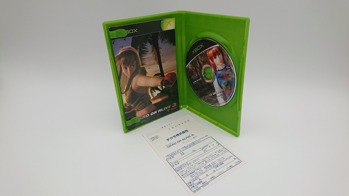 Xbox Dead or Alive 3 DOA3 TECMO Fighting Game 2001 Japanese