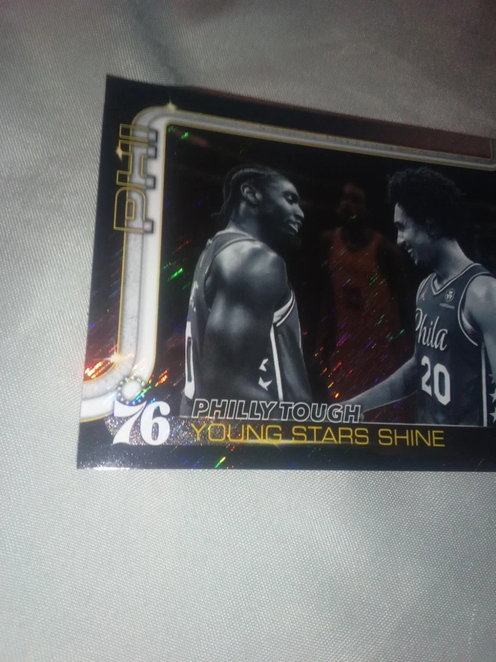 2025-26 Topps Philly Tough Young Stars Shine Jared Blackout Parallel rare 67/99 - Image 2 of 4