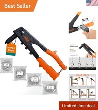 Rivet Gun,Professional Pop Rivet Gun Kit with 200Pcs Rivets, 3/32"-1/8"-5/32"...