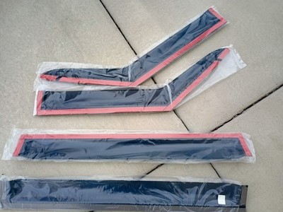 Land Rover Defender 110 Tape-On Window Deflectors black color