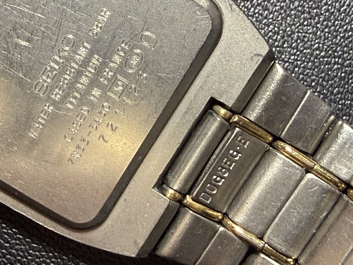 Vintage 1997 Seiko Spirit 7N33-5A30 Titanium Day Date Men's Quartz