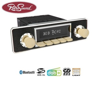 RETROSOUND ''MOTOR-1DAB-1'' DAB+ Komplett-Set ''Ivory'' mit Bluetooth 