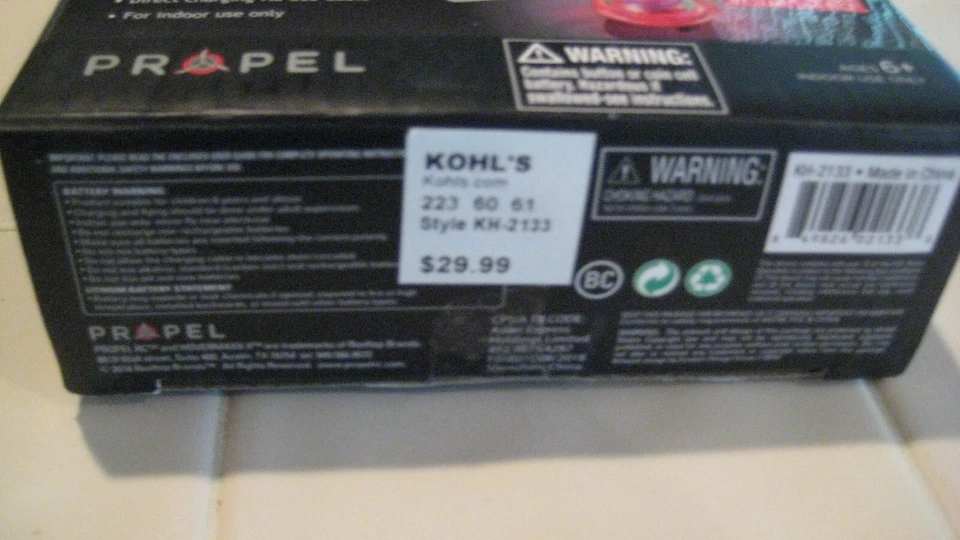 Propel Hovermaxx II Magic Hand Controlled UFO 6 Colored LED Lights Blink/Strobe - Image 3 of 3