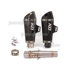 Exhaust System Mid Pipe Connection Muffler Tips Silencer For Honda NC700 NC750X