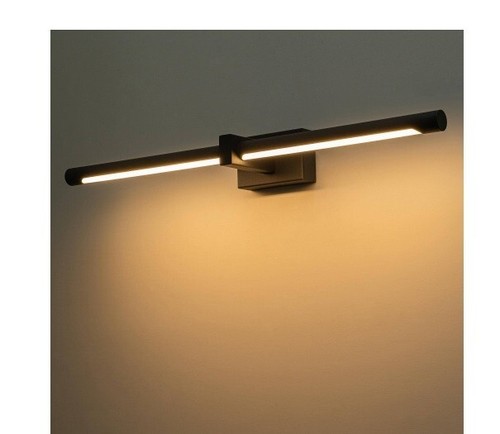 PRTYO Becky 1-Light 23.6" Modern Black Linear Wall Light Dimmable Vanity Light - Bild 4 von 6