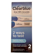 Clearblue Digital  Rapid PREGNANCY TESTS - 2 TESTS: Results 5 Days Sooner  NIB