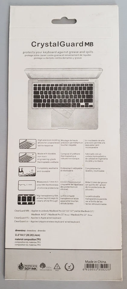 Crystal Guard MB MacBook Unibody Pro/Air Keyboard Cover Spill Protection Pink - Image 2 of 2
