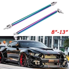 Bumper Lip Splitter Strut Rod Tie Support Bars For Dodge Charger RT SRT SXT