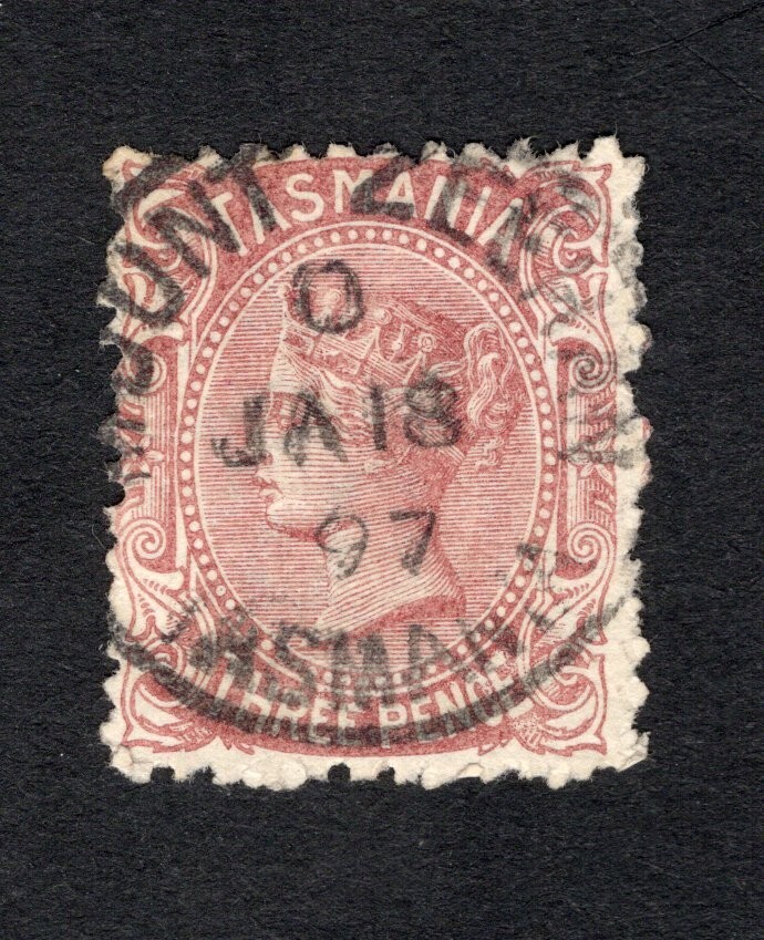 Australia Tasmania 1871 stamp SG#152 START15%ONLY used CV=31$ Australia Tasmania 1871 stamp SG#152 START15%ONLY used CV=31$