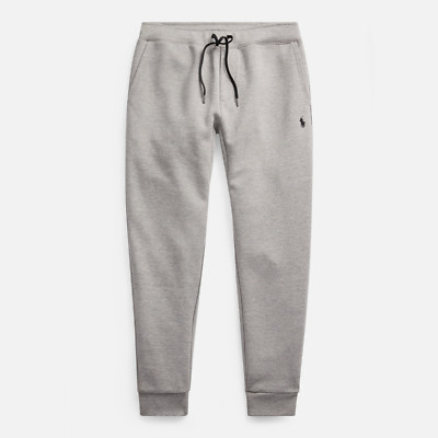 Polo Ralph Lauren Double Knit Tech Fleece Gray Htr Jogger Sweat Pants Men's SZ M