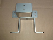 Fence Post Wall Bracket Stainless Steel 100mm  - 75mm Band Wooden PAIR 3mm Thick