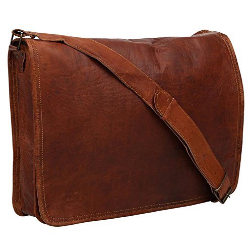 Borsa A Mano In Vera Pelle Vintage Messenger Da Uomo Per Laptop Valigetta
