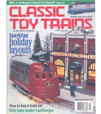Classic Toy Trains Magazine December 1999 Samhongsa Train Maker; Holiday Layouts